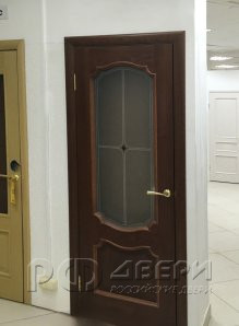 Межкомнатная дверь Венеция ПО (Палисандр/Витраж Бевелс)