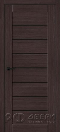 Межкомнатная дверь Порта 22 ПО (Wenge Melinga/Black Shine)