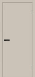 Межкомнатная дверь Порта-0.10.П кромка AL-Черная ПГ (Cream Silk)