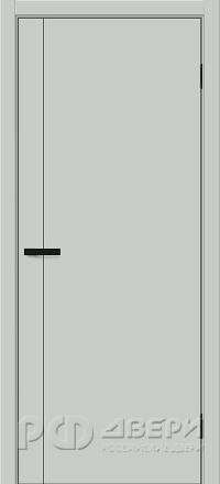 Межкомнатная дверь Порта-0.10.П кромка AL-Черная ПГ (Grey Silk)