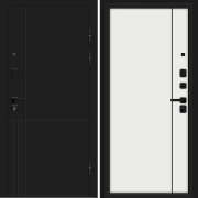 Входная металлическая дверь Optim Z-2 Нео (Муар черный/Белый)