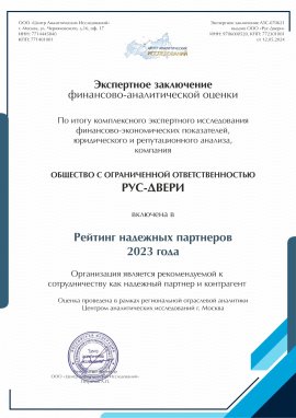 Экспертное заключение финансово-аналитической оценки