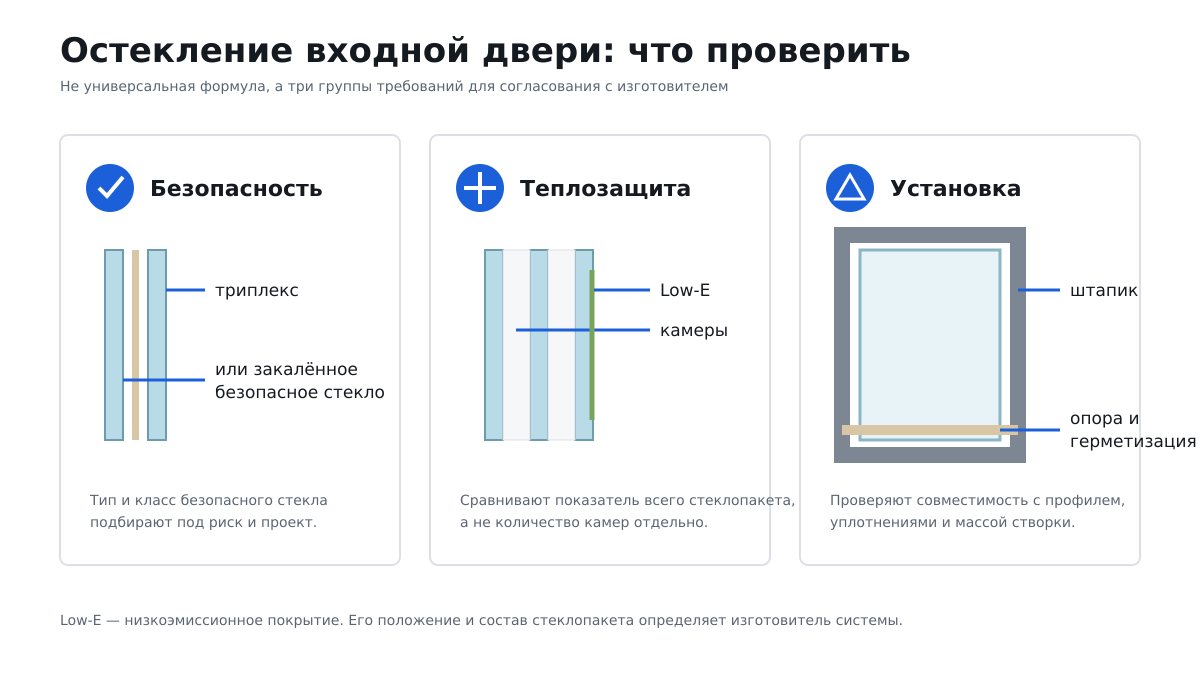 Что проверить в остеклении алюминиевой входной двери